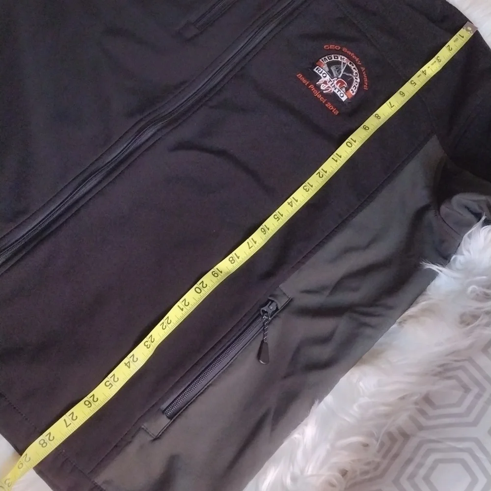 Devon & Jones waterproof soft shell jacket black XL mens